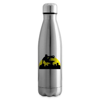 Freerunning, free running, free runner - Insulated Water Bottle - silver - Right