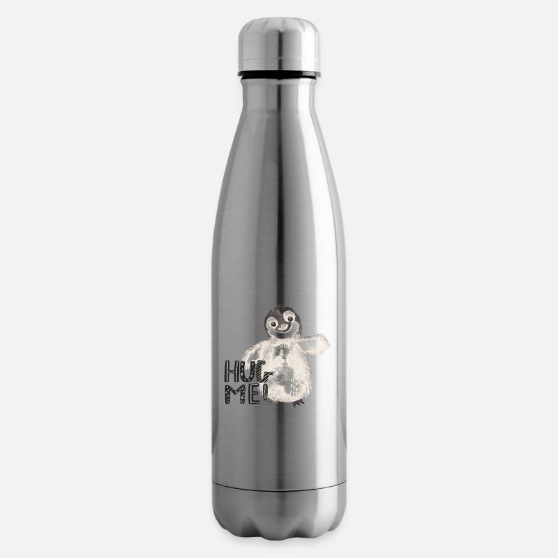 Hug Me Pinguin - Isolierflasche - Lightsilver