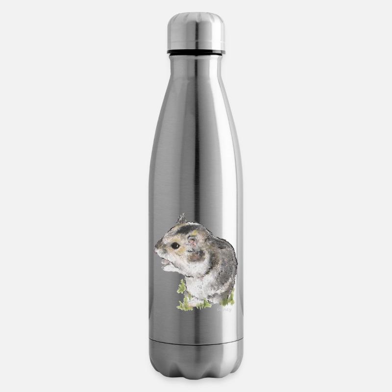 Wester Hamster - Insulated Water Bottle - silver