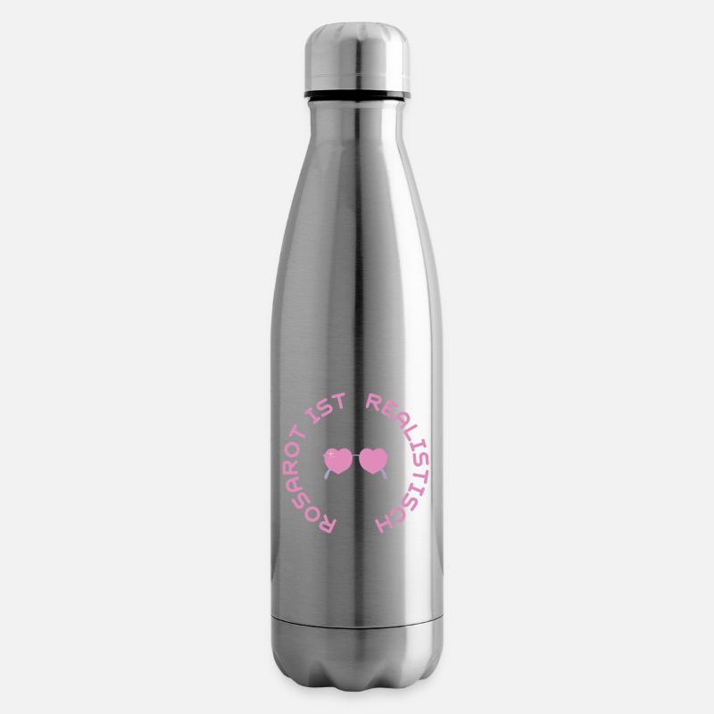 ROSAROT IST REALISTISCH - Isolierflasche - Lightsilver
