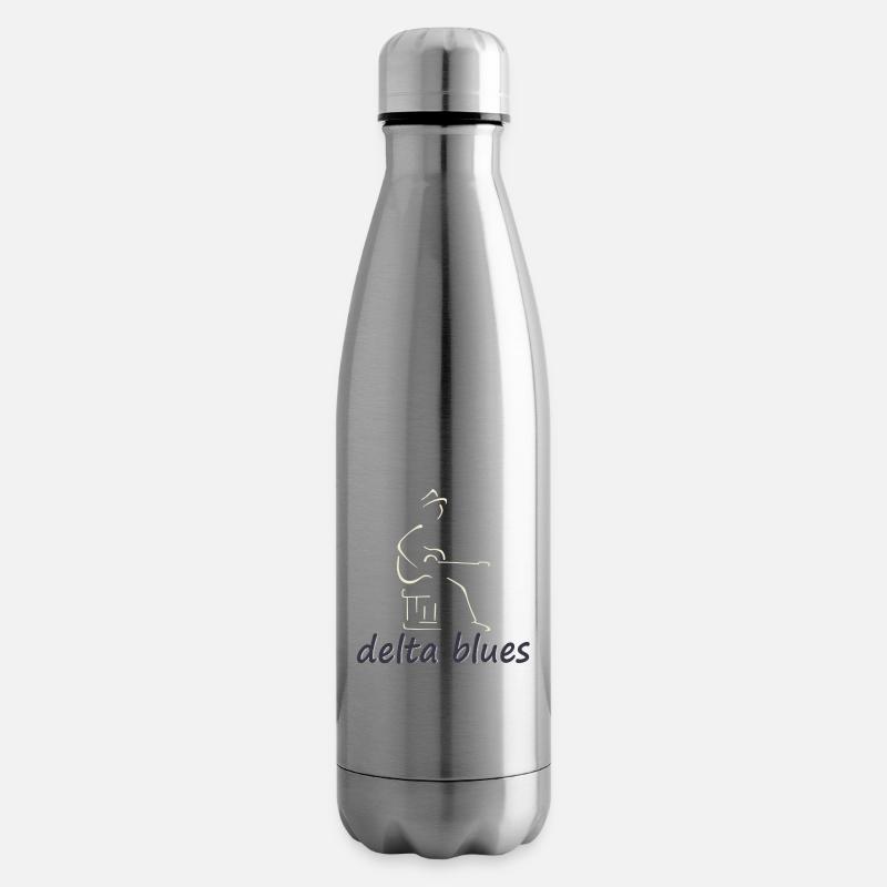 delta blues - Bouteille isotherme - argent clair