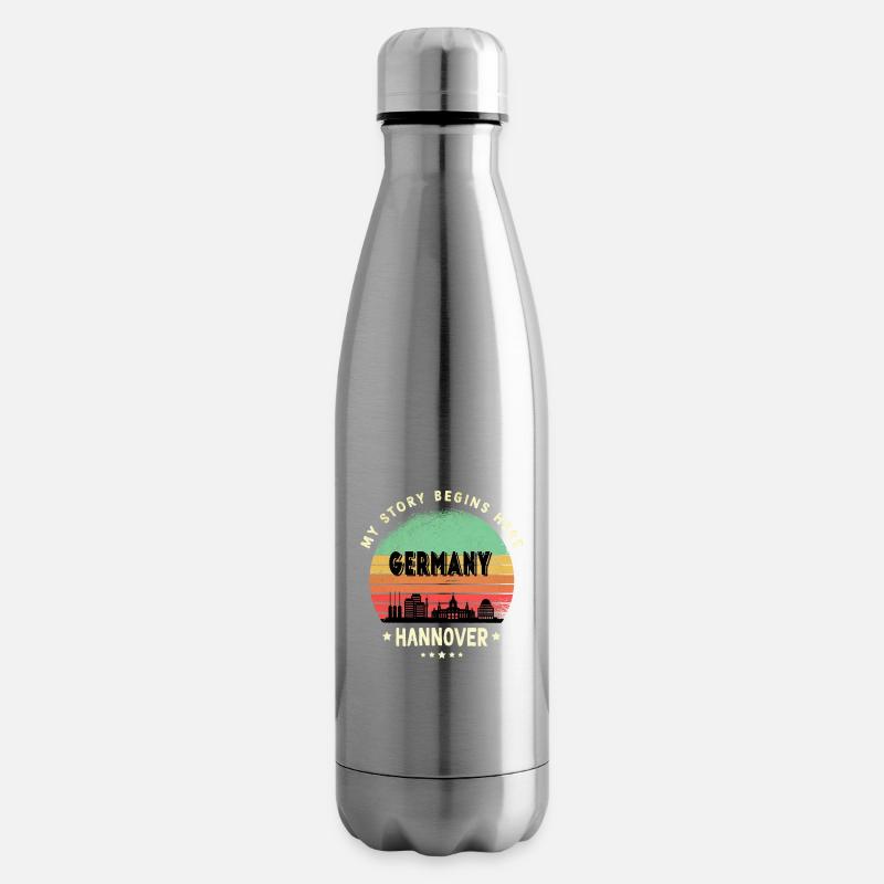 Hannover Deutschland Skyline Design - Isolierflasche - Lightsilver
