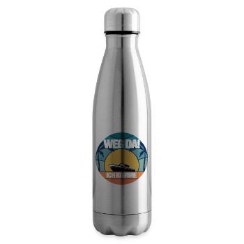 Boot Captain Geschenk Schiff Bootsbesitzer Kapitän - Isolierflasche - Lightsilver - Rechts