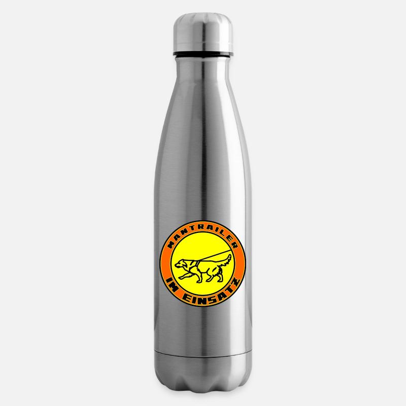 Mantrailer im Einsatz Retriever blond - Isolierflasche - Lightsilver
