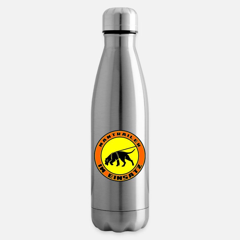 Mantrailer im Einsatz Riesenschnauzer - Isolierflasche - Lightsilver