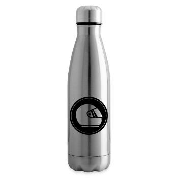 Racing driver helm racing circle - Insulated Water Bottle - silver - Right