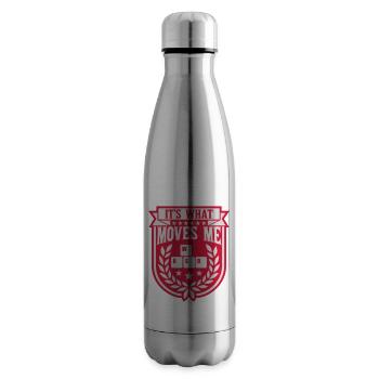 c’est ce qui m’émeut - Bouteille isotherme - argent clair - Droite