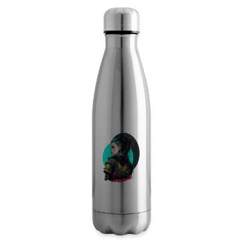 Wunderbare Illustration eines schönen Mädchens - Isolierflasche - Lightsilver - Rechts