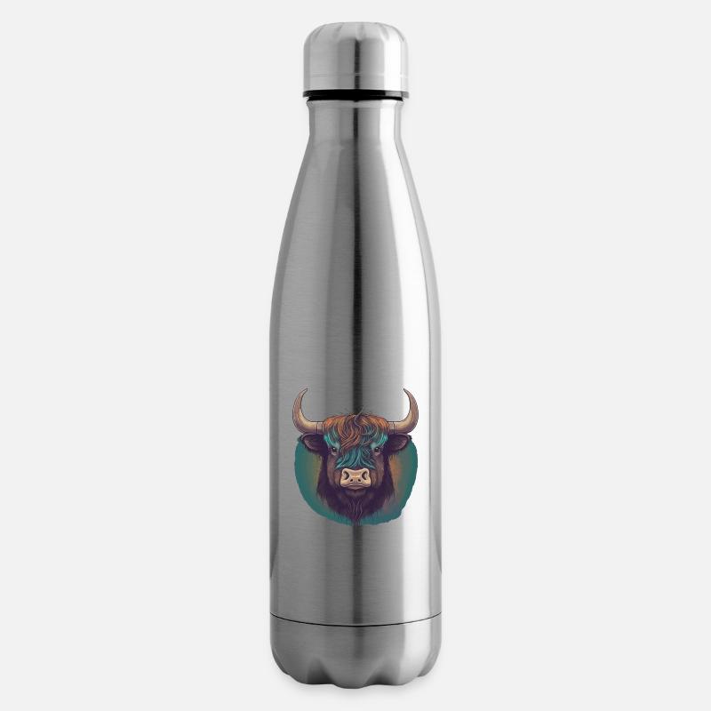 Tibetischer Yak - Isolierflasche - Lightsilver