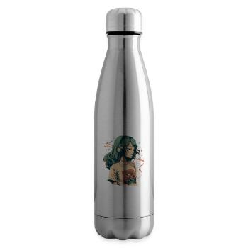 Study Girl hört Musik - Isolierflasche - Lightsilver - Rechts