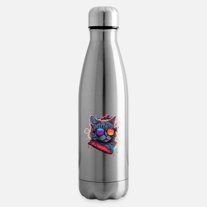 Elektronische Katze - Isolierflasche - Lightsilver