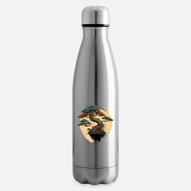 Bonsaï taillé - Bouteille isotherme - argent clair