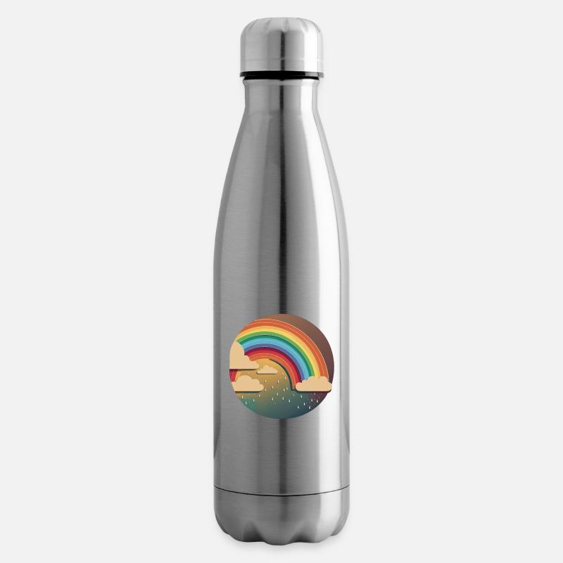 RAINBOW - Insulated Water Bottle - silver