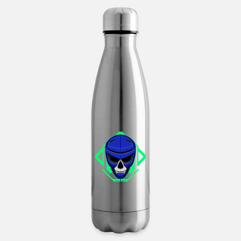 Totenkopf Roboter - Isolierflasche - Lightsilver