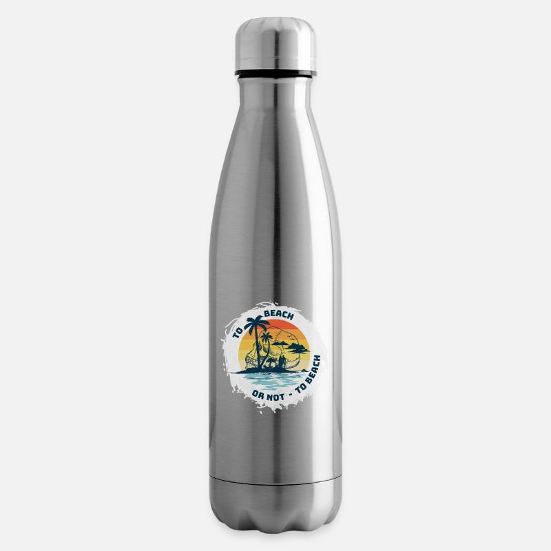 AN DEN STRAND ODER NICHT? - Isolierflasche - Lightsilver