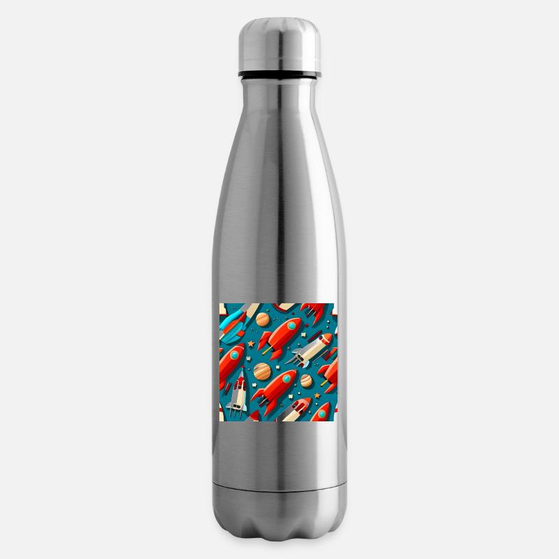 Sternenschiff-Muster - Isolierflasche - Lightsilver