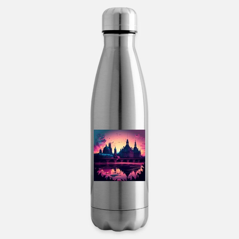 Skyline Dresden - Isolierflasche - Lightsilver