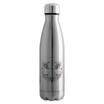 Équipe, Famille, Football, Papa, Compétition, Parentalité - Bouteille isotherme - argent clair - Droite