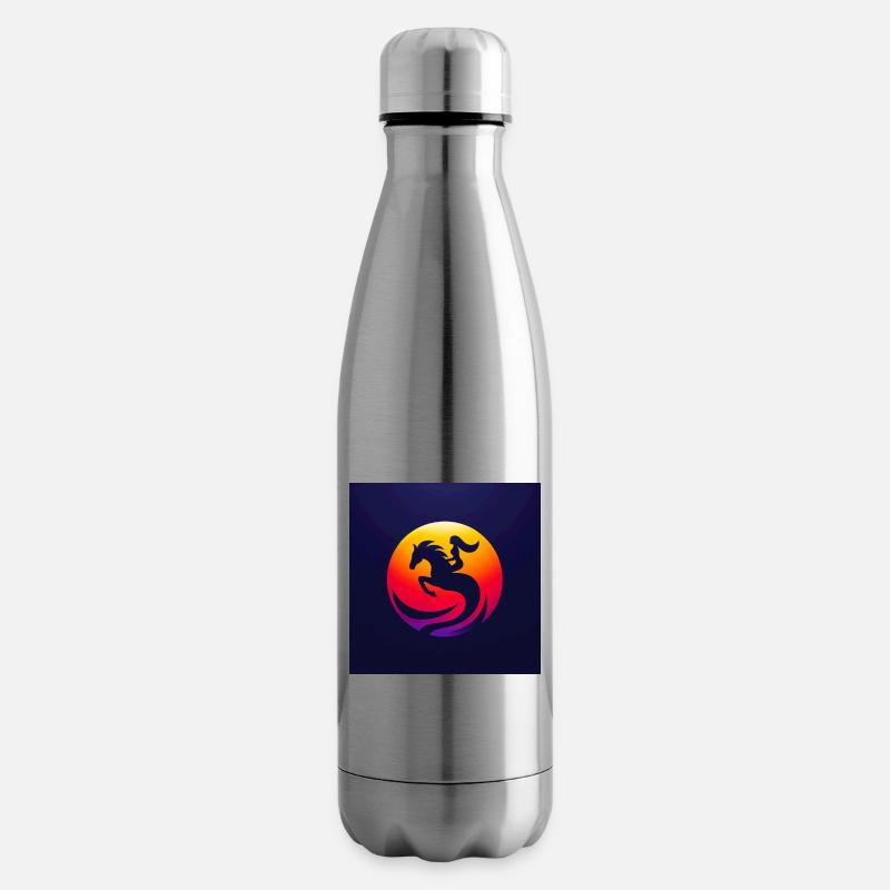 Reiterin auf Pferd 3 - Isolierflasche - Lightsilver