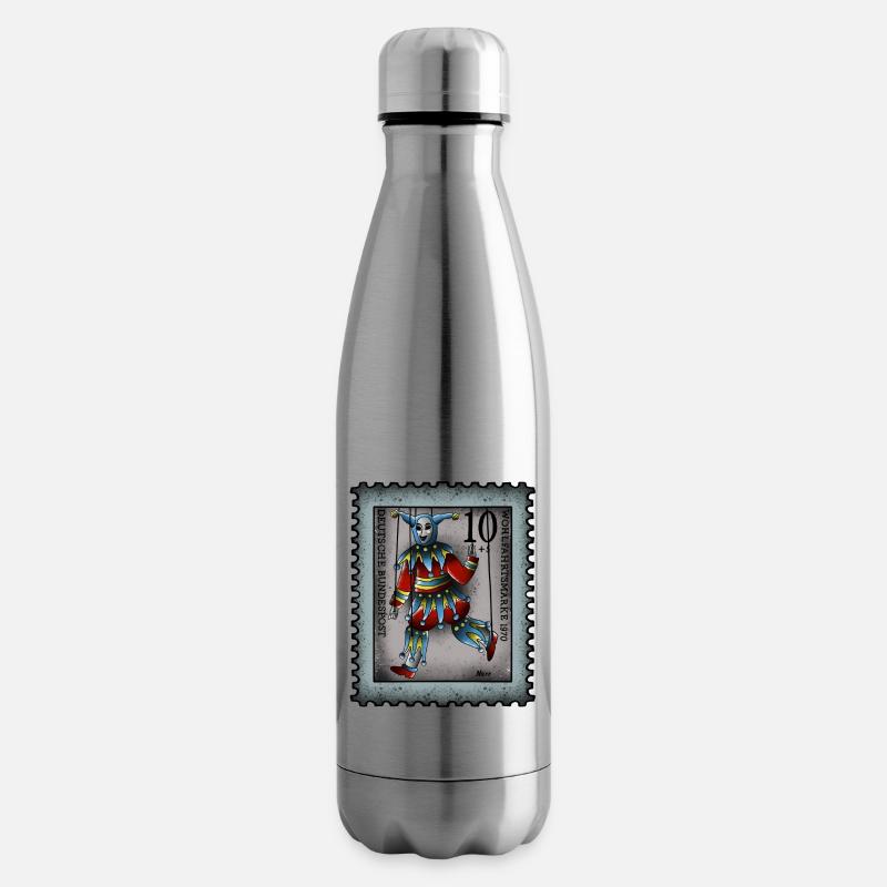 Briefmarke Narr - Isolierflasche - Lightsilver