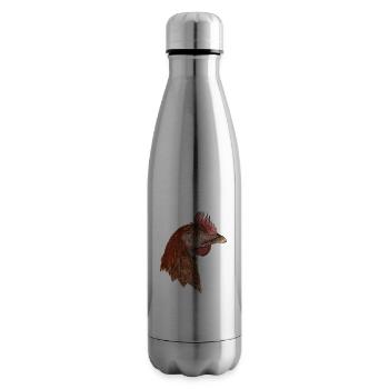 Poule Rhode Iceland Red Farmer Farmer - Bouteille isotherme - argent clair - Droite