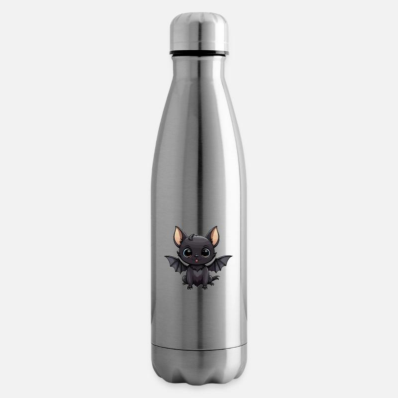 Fledermaus Niedlich Illustration - Isolierflasche - Lightsilver