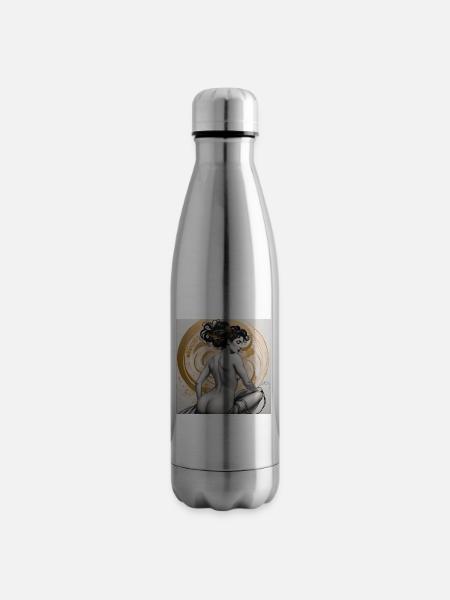 Anmut, digitale Kunst - Isolierflasche - Lightsilver
