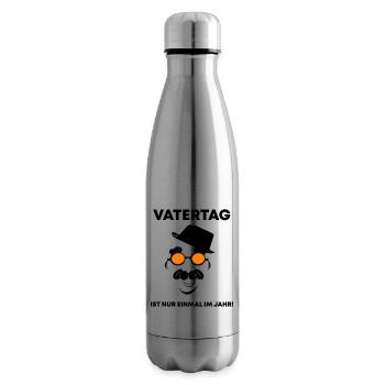 Father's Day Bo Artwork - Insulated Water Bottle - silver - Right