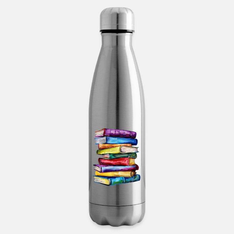 Die Kraft der Bücher - Isolierflasche - Lightsilver