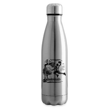 Basketball player dunk - Insulated Water Bottle - silver - Right