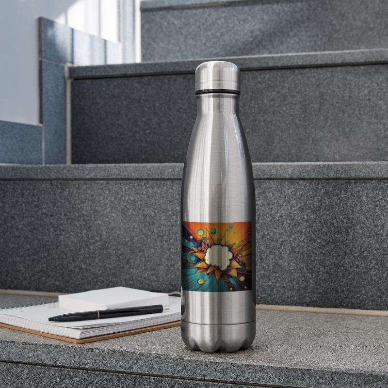 Vibrant Abstract Explosive Cloud Design Insulated Water Bottle