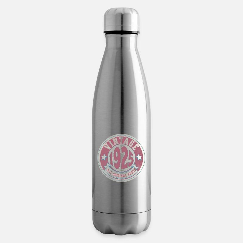 Design Vintage 1925 Logo Retro Style - Bouteille isotherme - argent clair