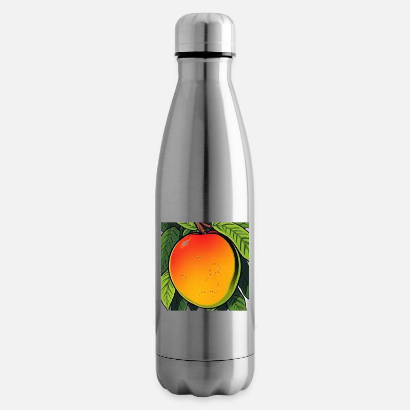 Mango on a Tree - Insulated Water Bottle - silver