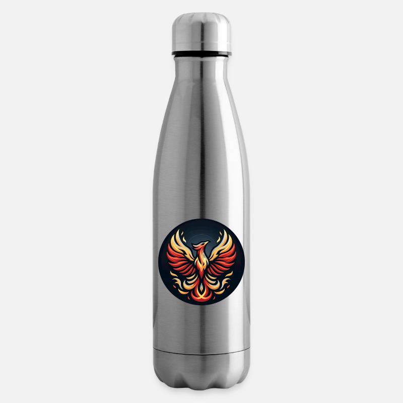 Phönix Feuerflügel Logo - Isolierflasche - Lightsilver