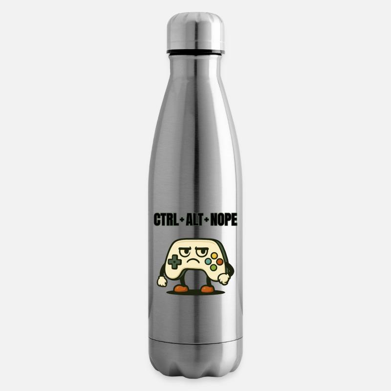 CTRL ALT NOPE Controller-Meme - Isolierflasche - Lightsilver