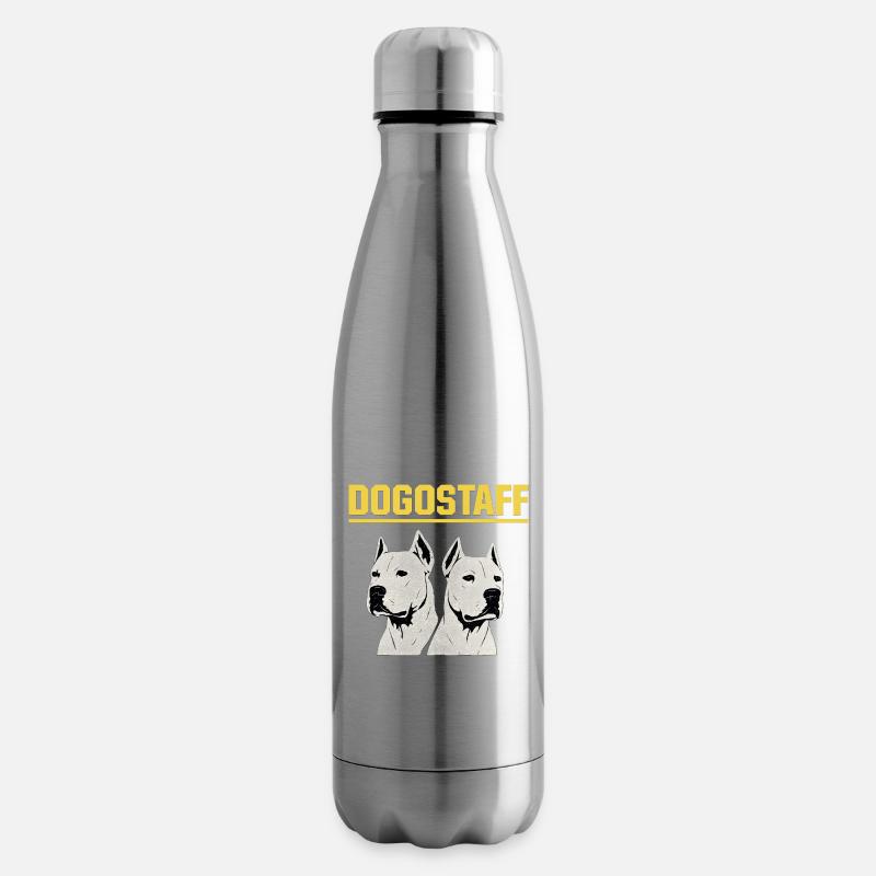 DOGOSTAFF Doppelhunde Grafik - Isolierflasche - Lightsilver