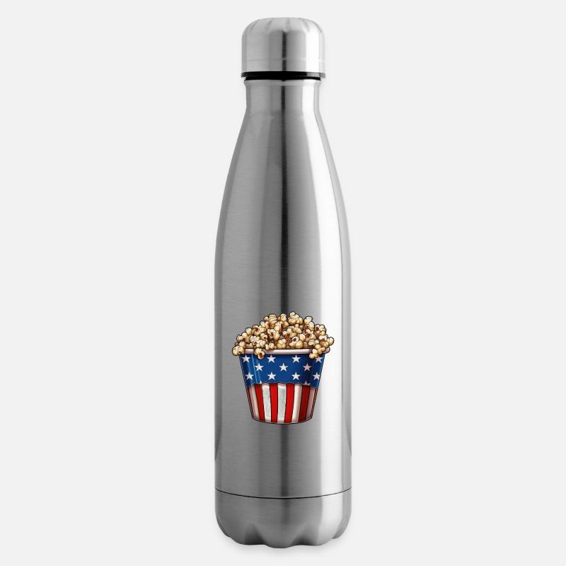 Popcorn Patriotic Eimer USA - Isolierflasche - Lightsilver