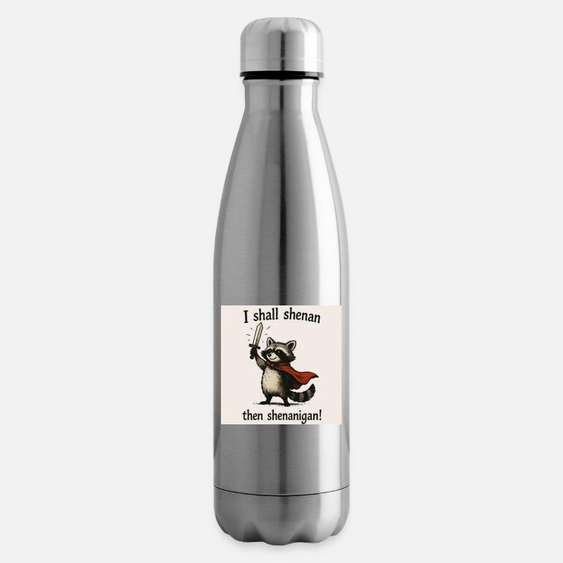 Waschbärheld-Shenanigan - Isolierflasche - Lightsilver