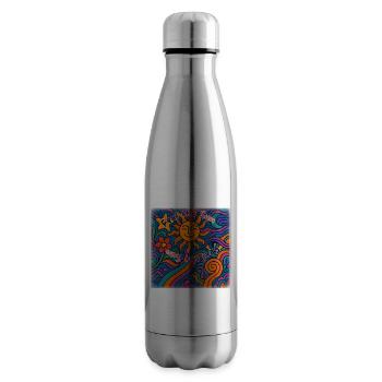 Feel the Sun - Sommer Design - Isolierflasche - Lightsilver - Rechts