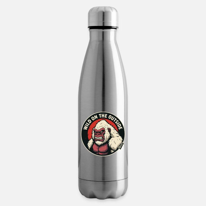 Wilder Gorilla Außen Wild - Isolierflasche - Lightsilver