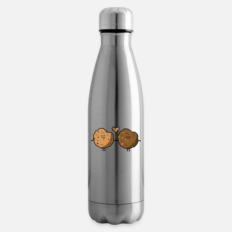 Amour de cookie - Bouteille isotherme - argent clair