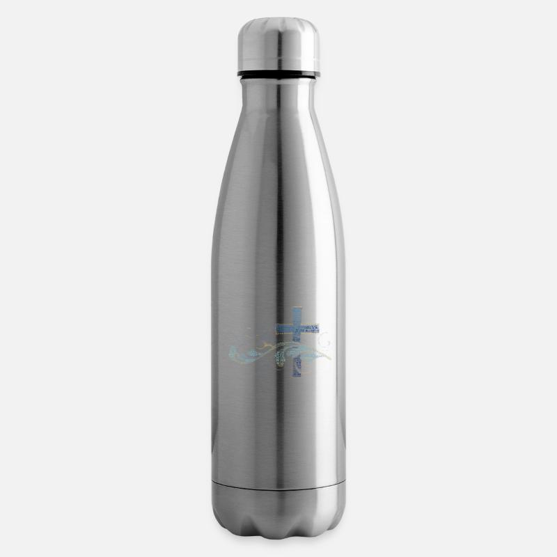 Christ en moi - Bouteille isotherme - argent clair
