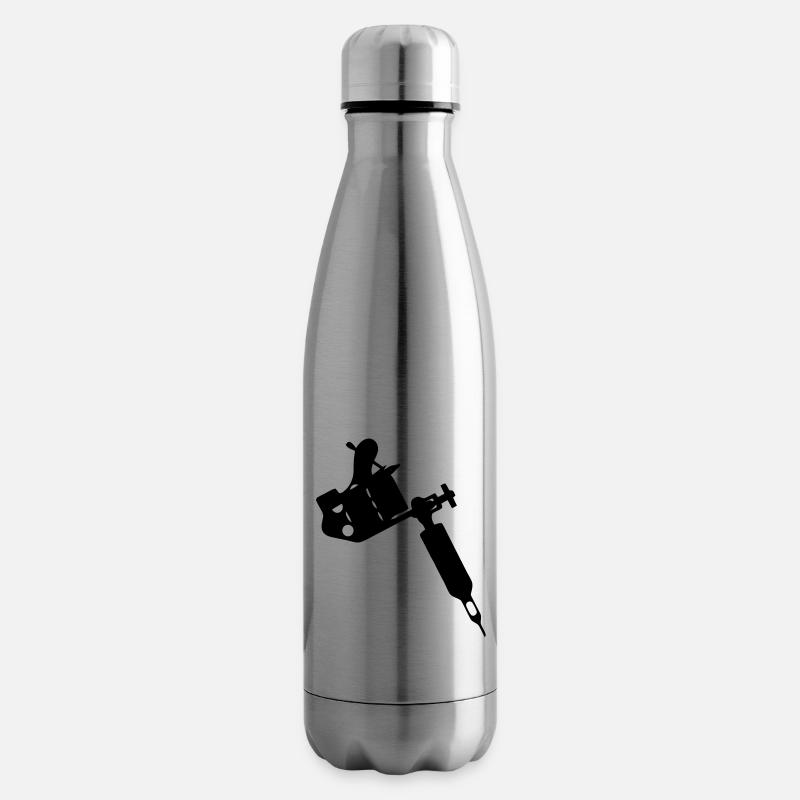 Tattoo gun - Bouteille isotherme - argent clair