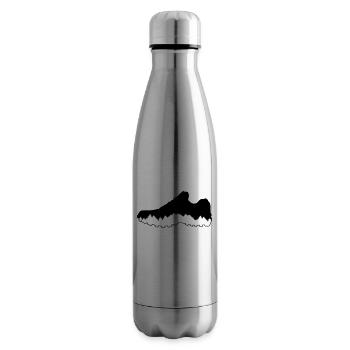 Trail running, running, hiking - Insulated Water Bottle - silver - Right