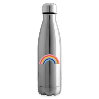 arc en ciel - Bouteille isotherme - argent clair - Droite
