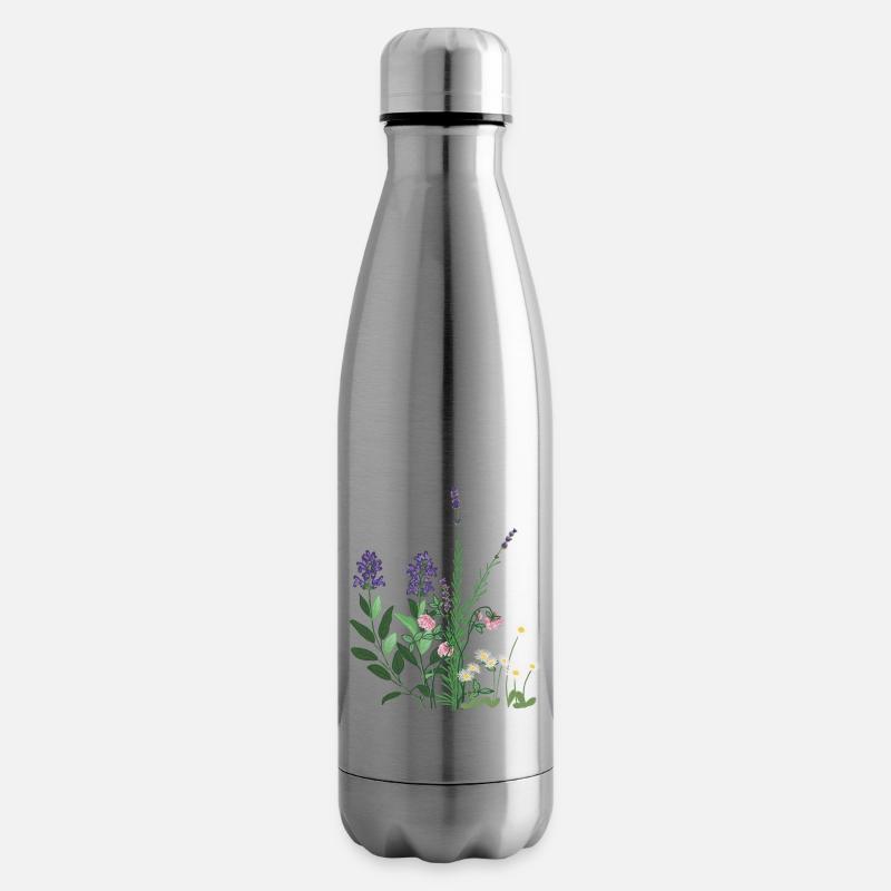 Kräutergarten - Isolierflasche - Lightsilver
