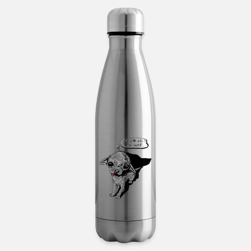 Ich war mal ein Wolf - Isolierflasche - Lightsilver