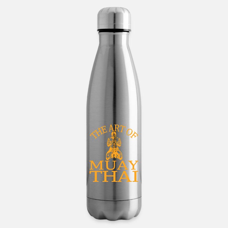 Boxing Fighting Muay Thai - Isolierflasche - Lightsilver