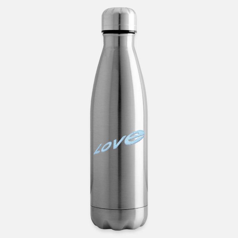 Love - Isolierflasche - Lightsilver