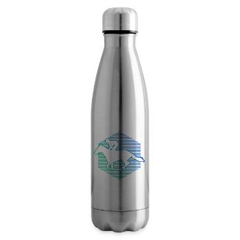 Horse Riding Men's Equestrian Racing - Insulated Water Bottle - silver - Right